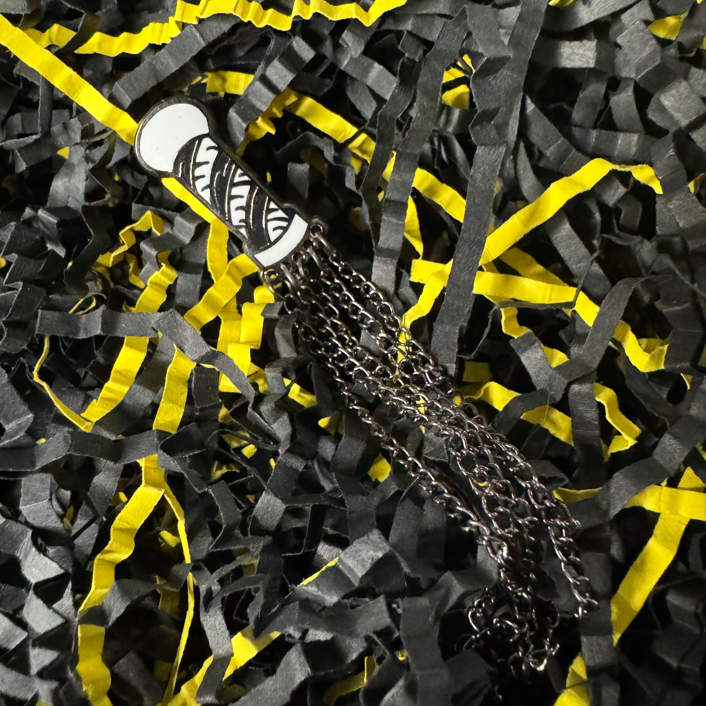 White Flogger Hard Enamel Pin