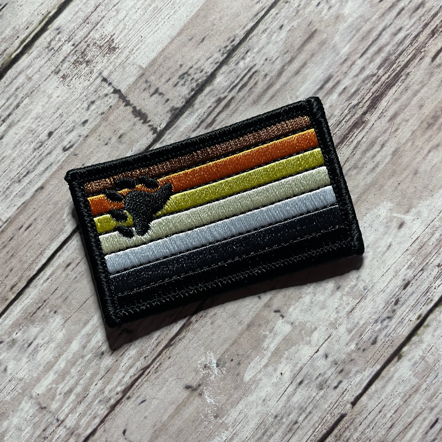 Bear Pride Flag Iron-On Patch