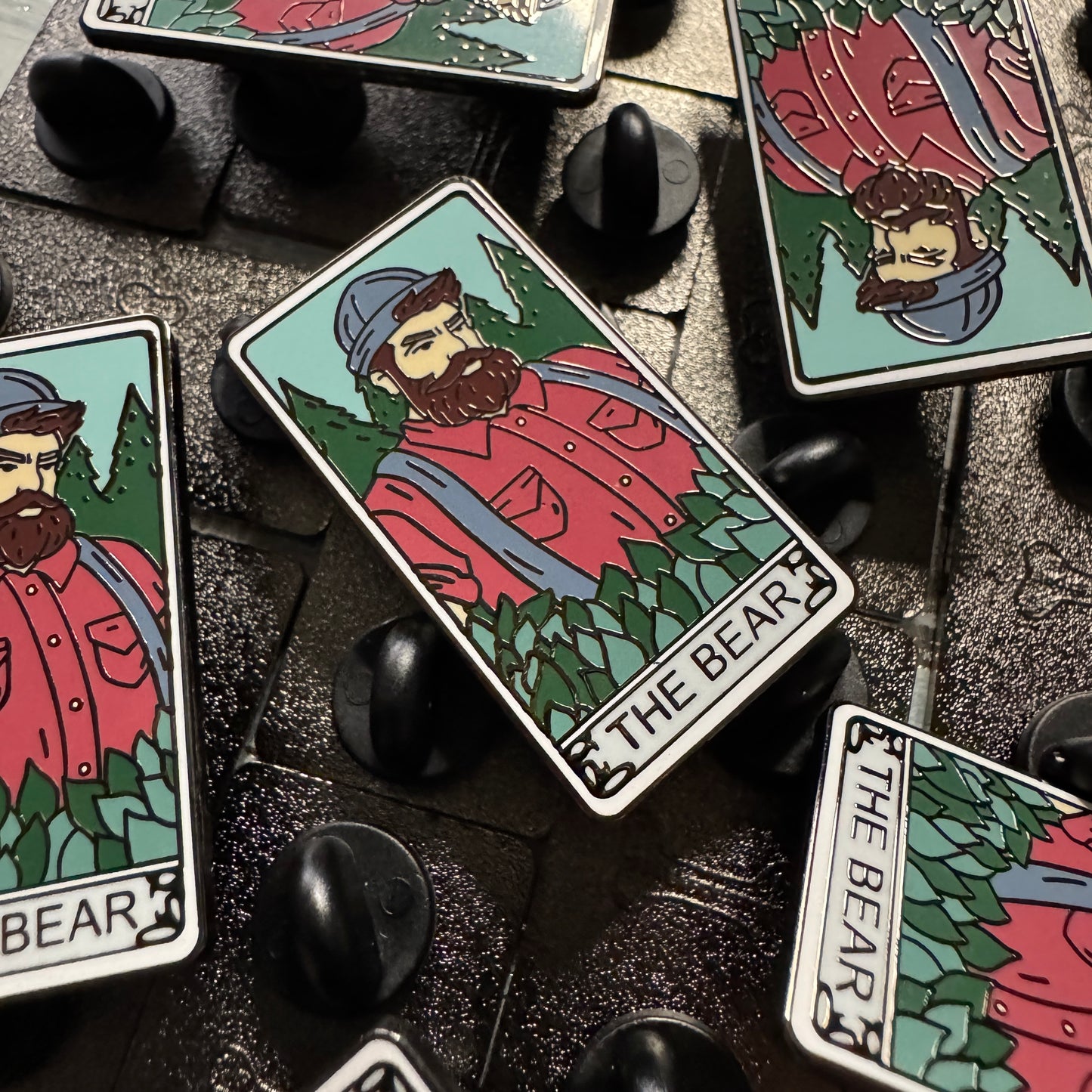Tarot The Bear Hard Enamel Pin (Day Tone)