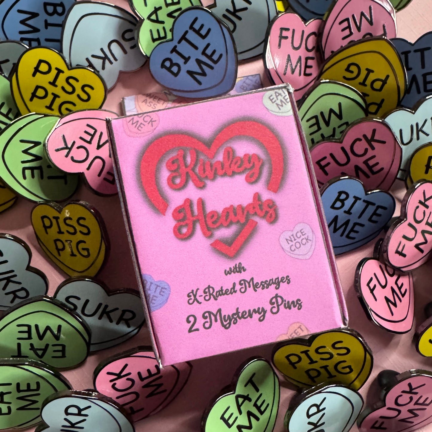Kinky Hearts Blind Box (2 Hard Enamel Pins)