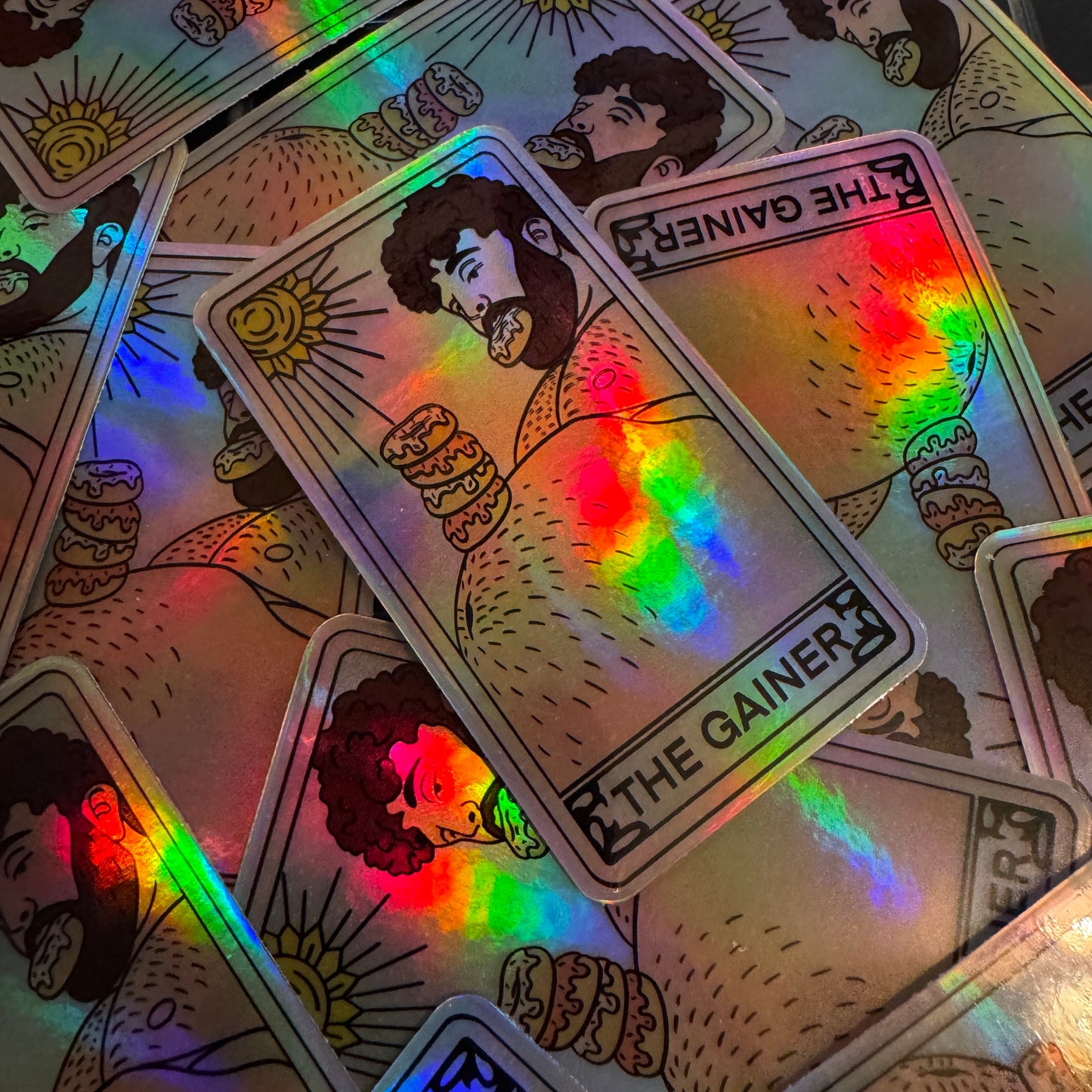"The Gainer" Tarot Card Sticker (Holographic)