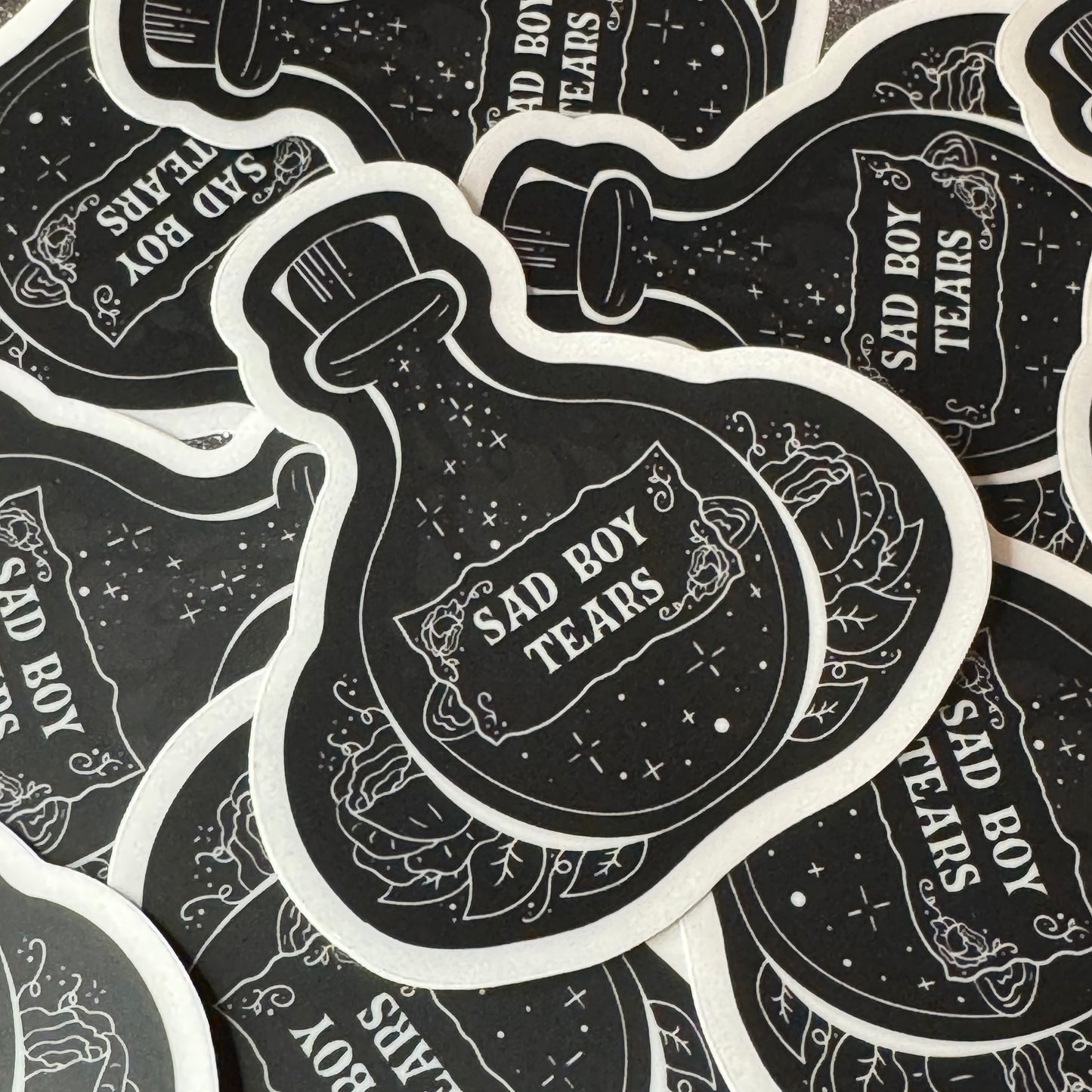 Sad Boy Tears Sticker (Clear Vinyl)