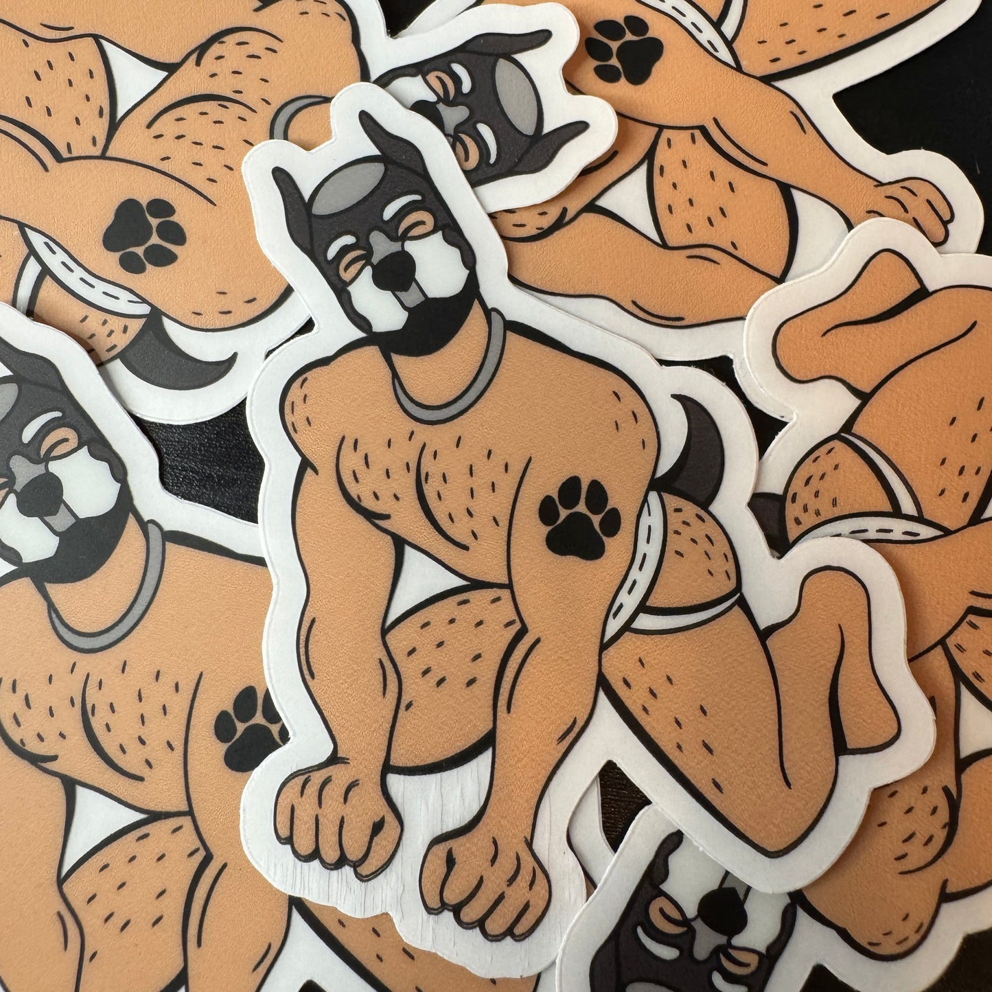 Happy Puppy (Light Tone) Sticker