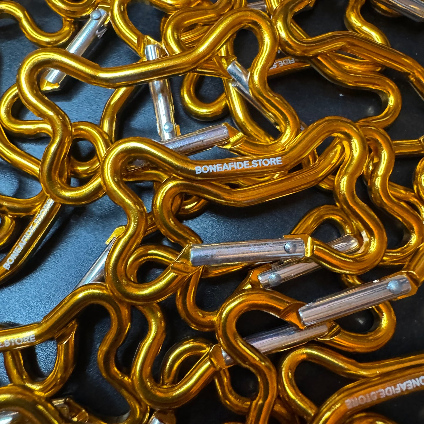 Bone Shaped Carabiner (Gold)
