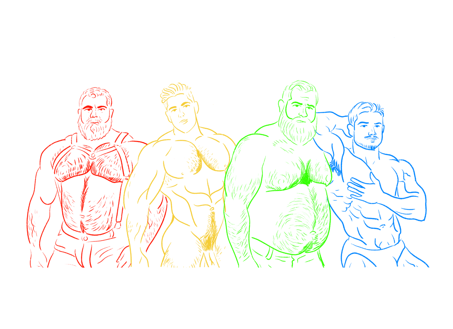 Neon Daddies 6" Sticker (Clear Vinyl)