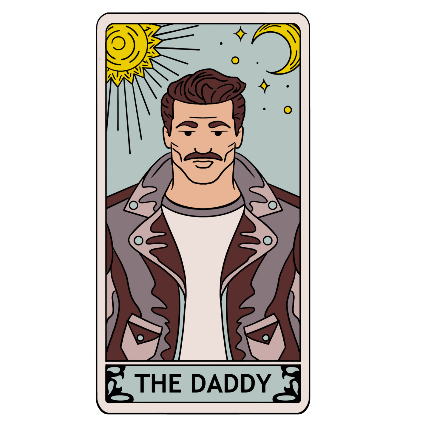 “The Daddy” Tarot Card (Day Tone) Sticker (Holographic)