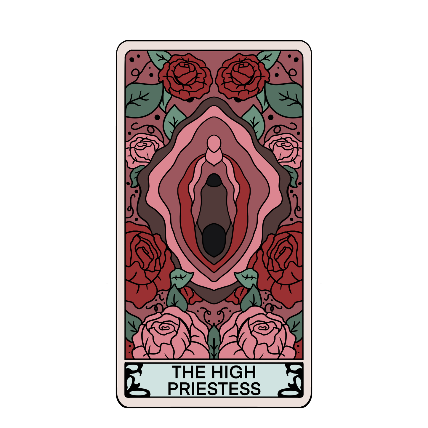 "The High Priestess" Tarot Card Sticker (Holographic)