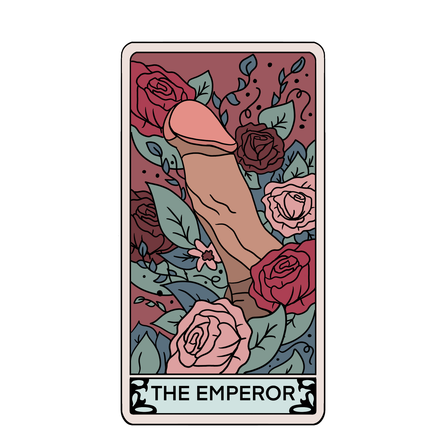 "The Emperor" Tarot Card Sticker (Holographic)