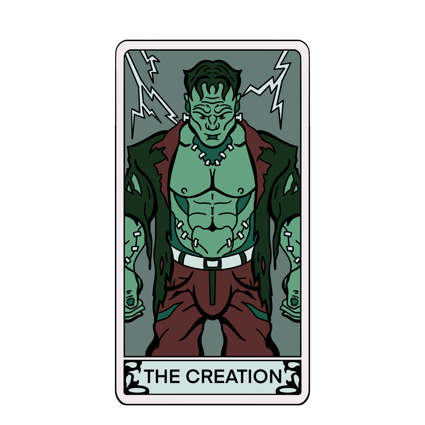 "The Halloween" Tarot Card Sticker Set (Holographic)
