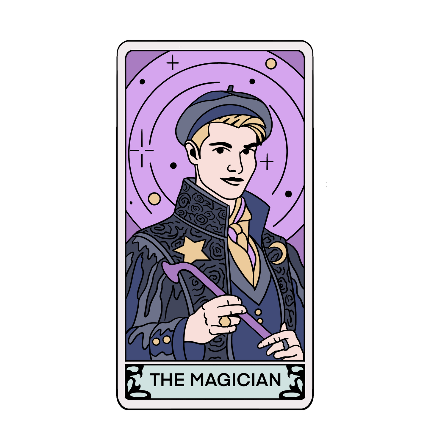 "The Magician" Tarot Card Sticker (Holographic)