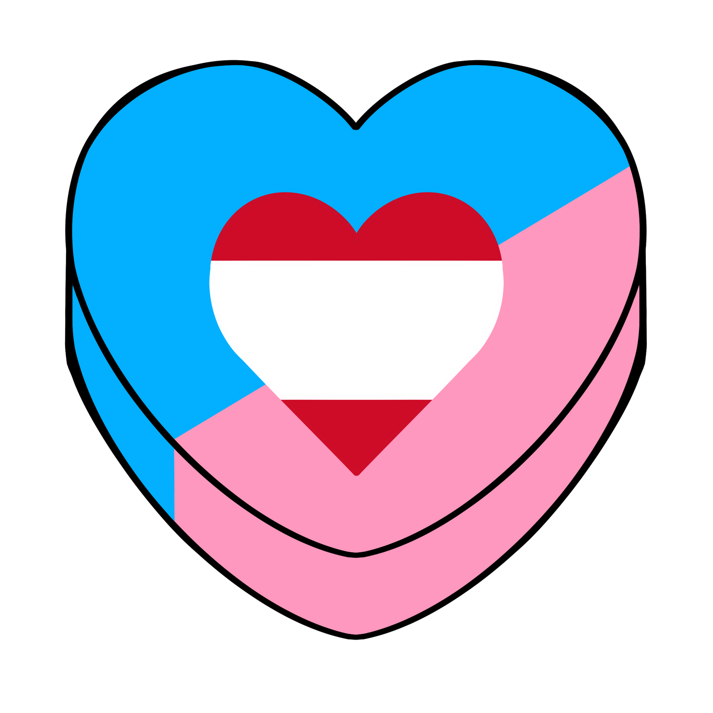 Little ABDL Pride Candy Heart Hard Enamel Pin