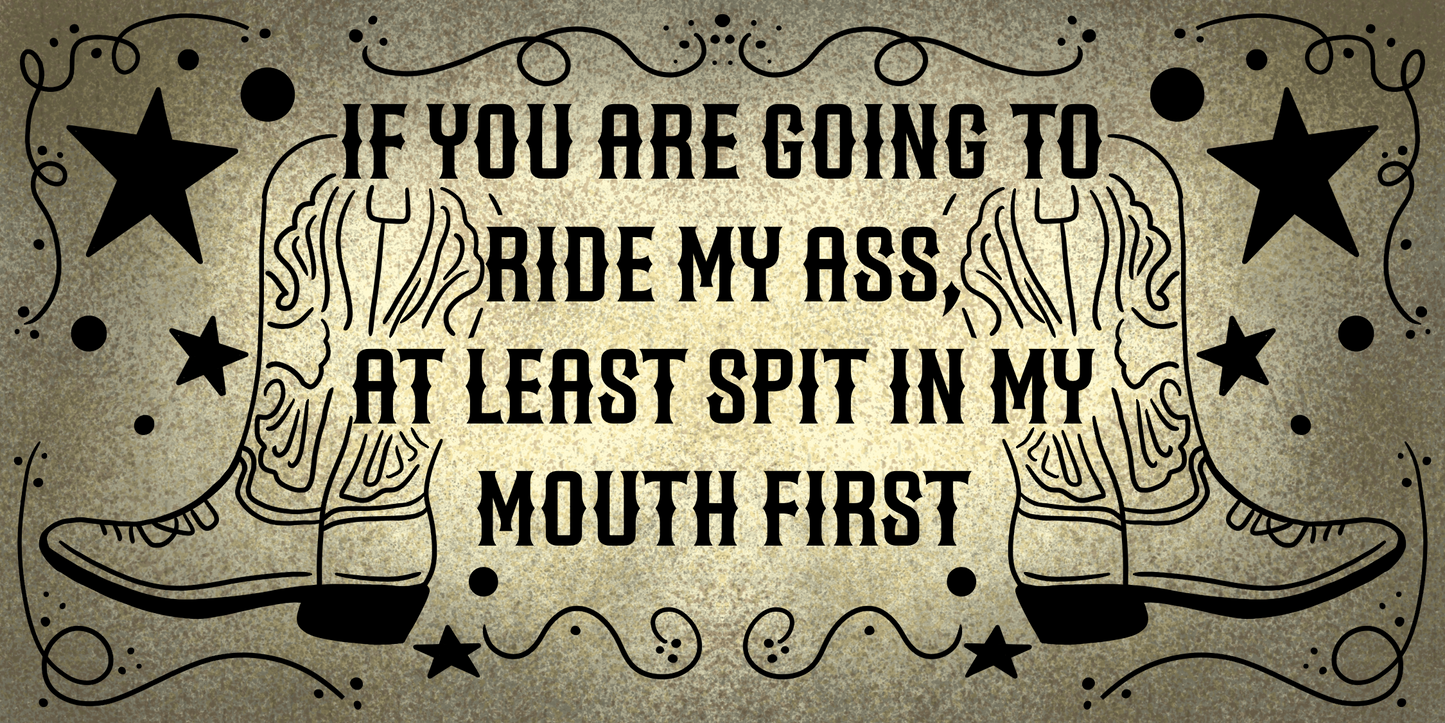 Ride My Ass (Bumper Sticker) (Copy)
