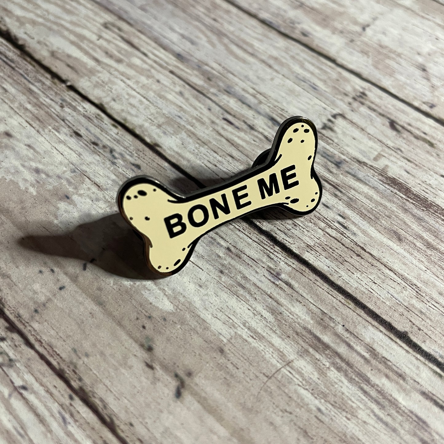 Bone Me Hard Enamel Pin