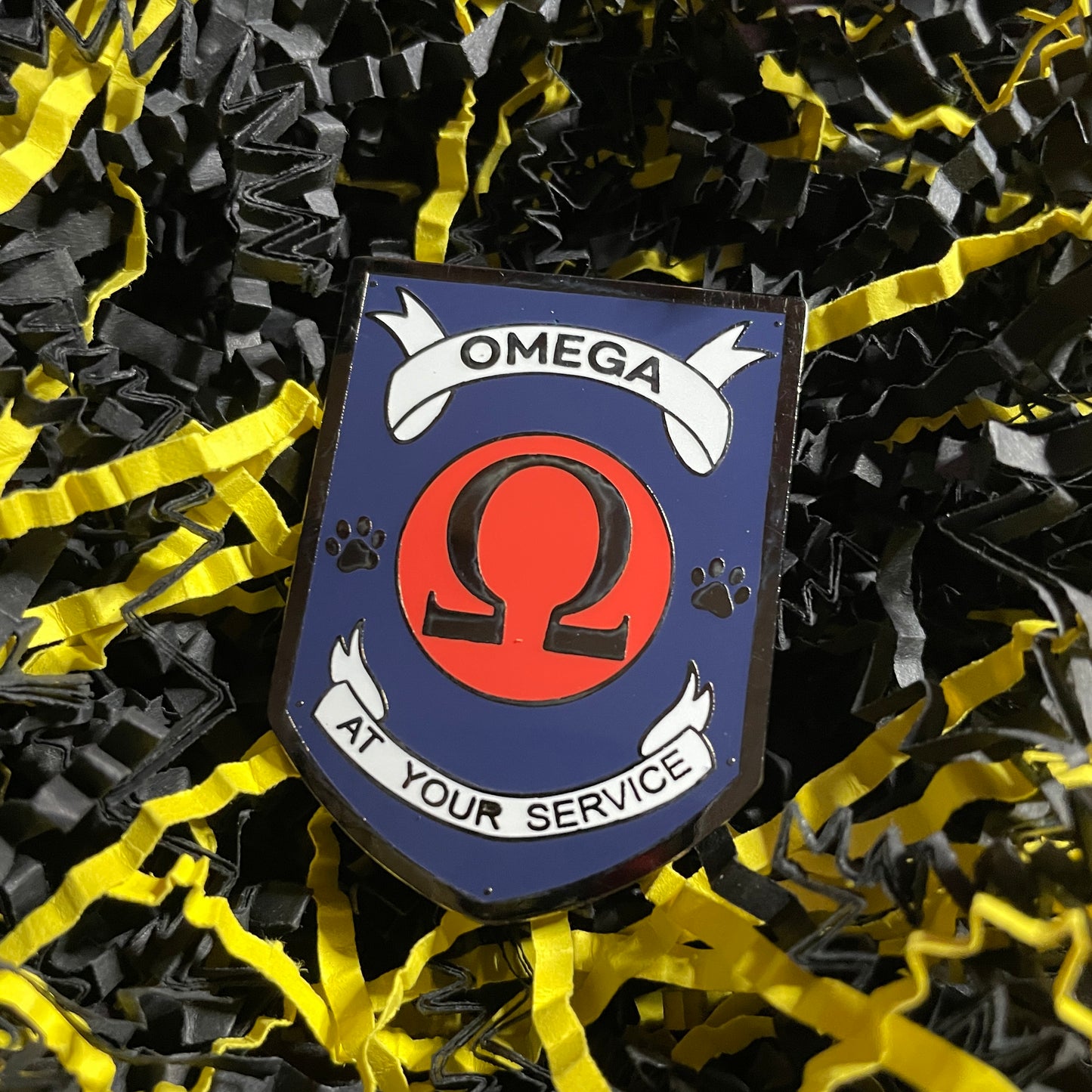 Omega Badge Hard Enamel Pin