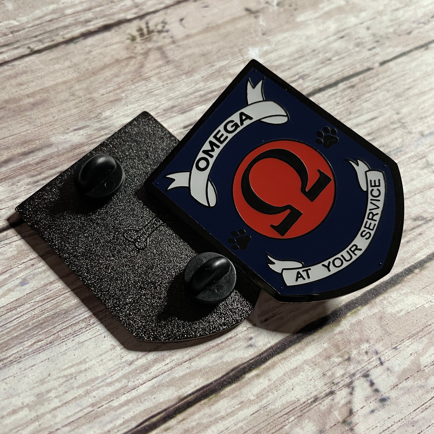 Omega Badge Hard Enamel Pin