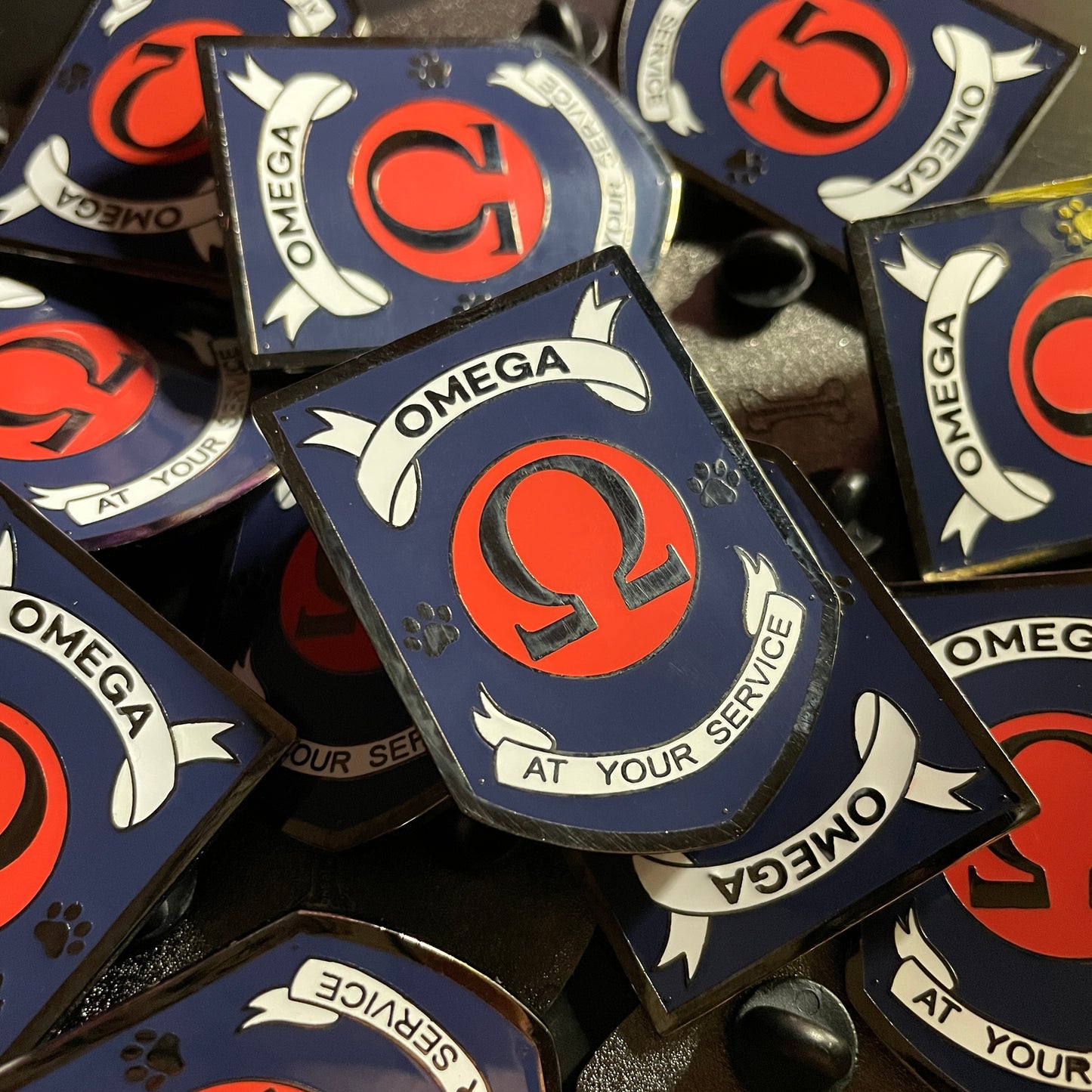 Omega Badge Hard Enamel Pin