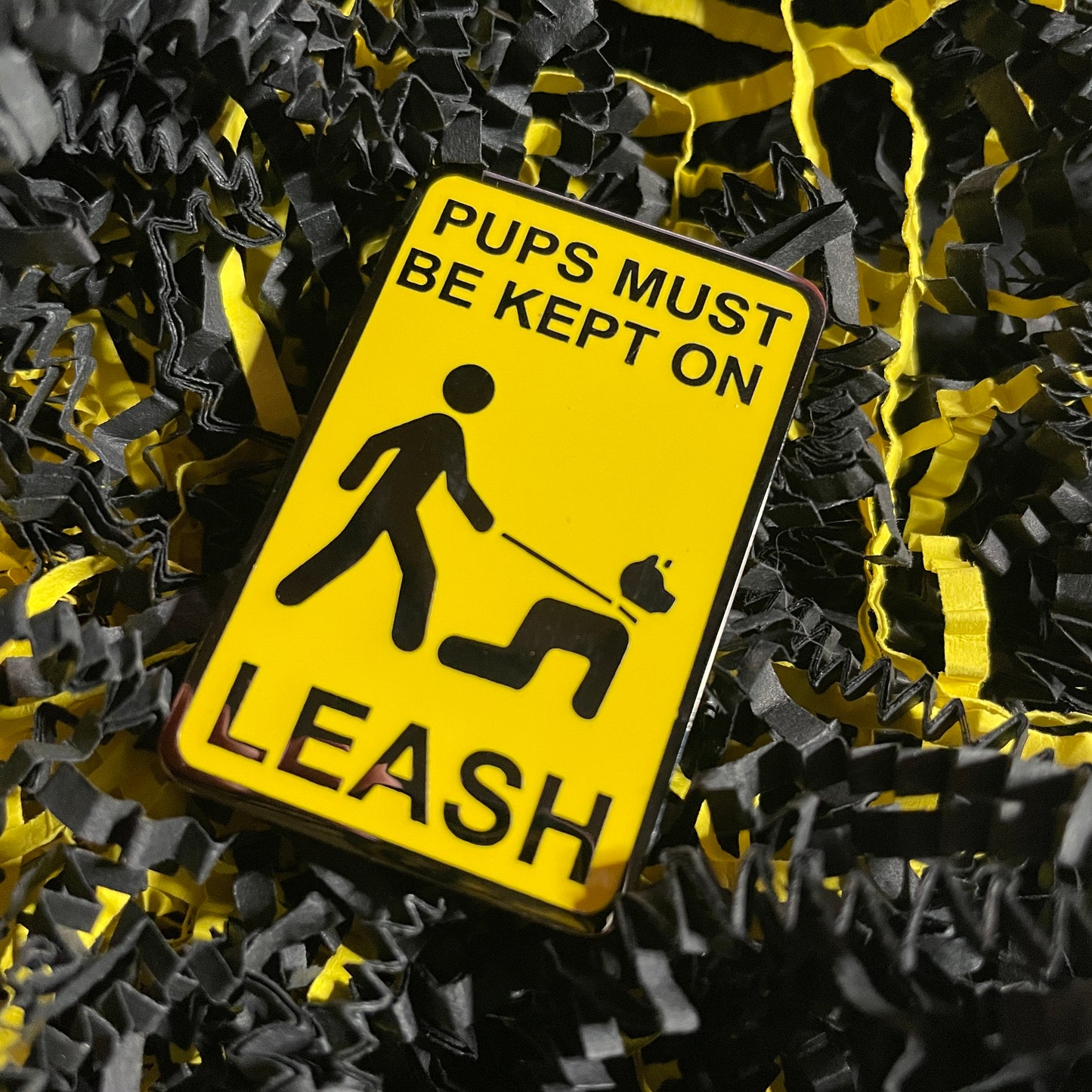 LEASH Hard Enamel Pin
