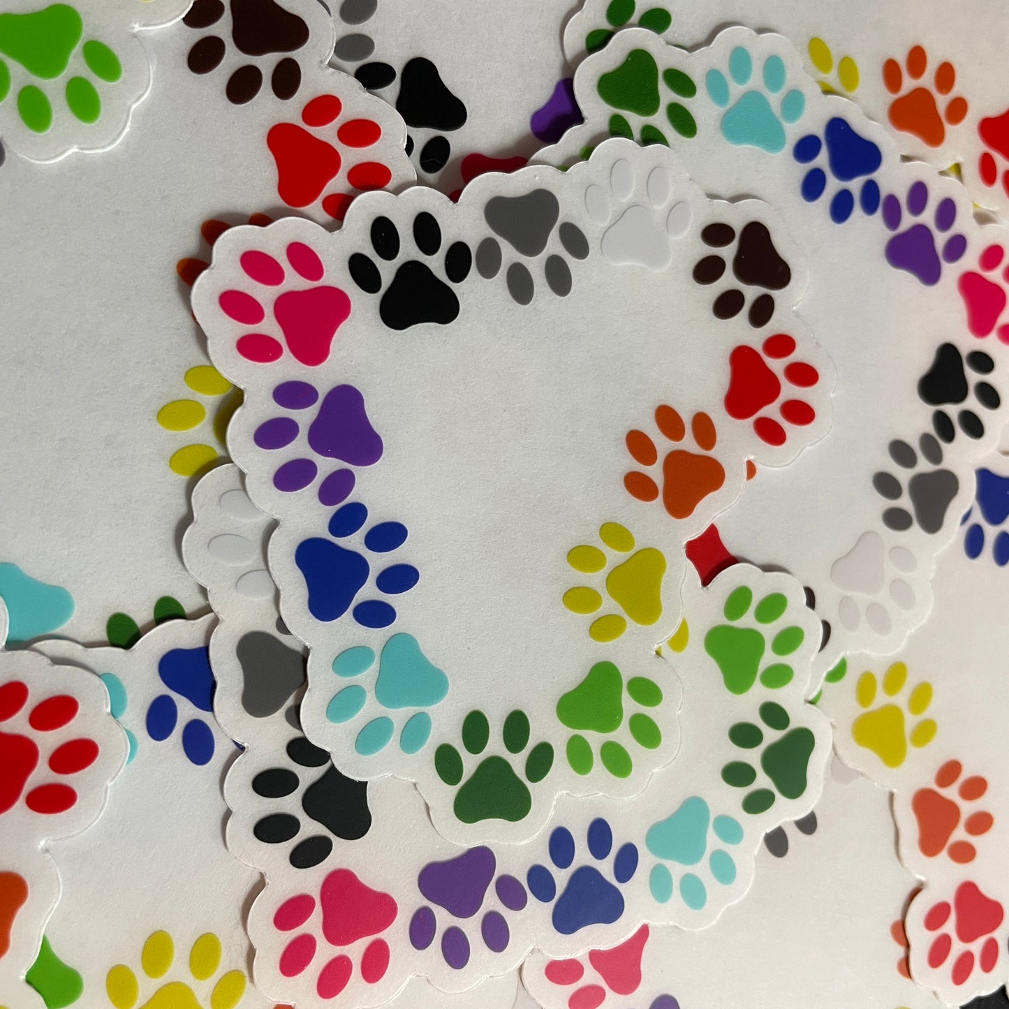 Paw Heart Clear Sticker