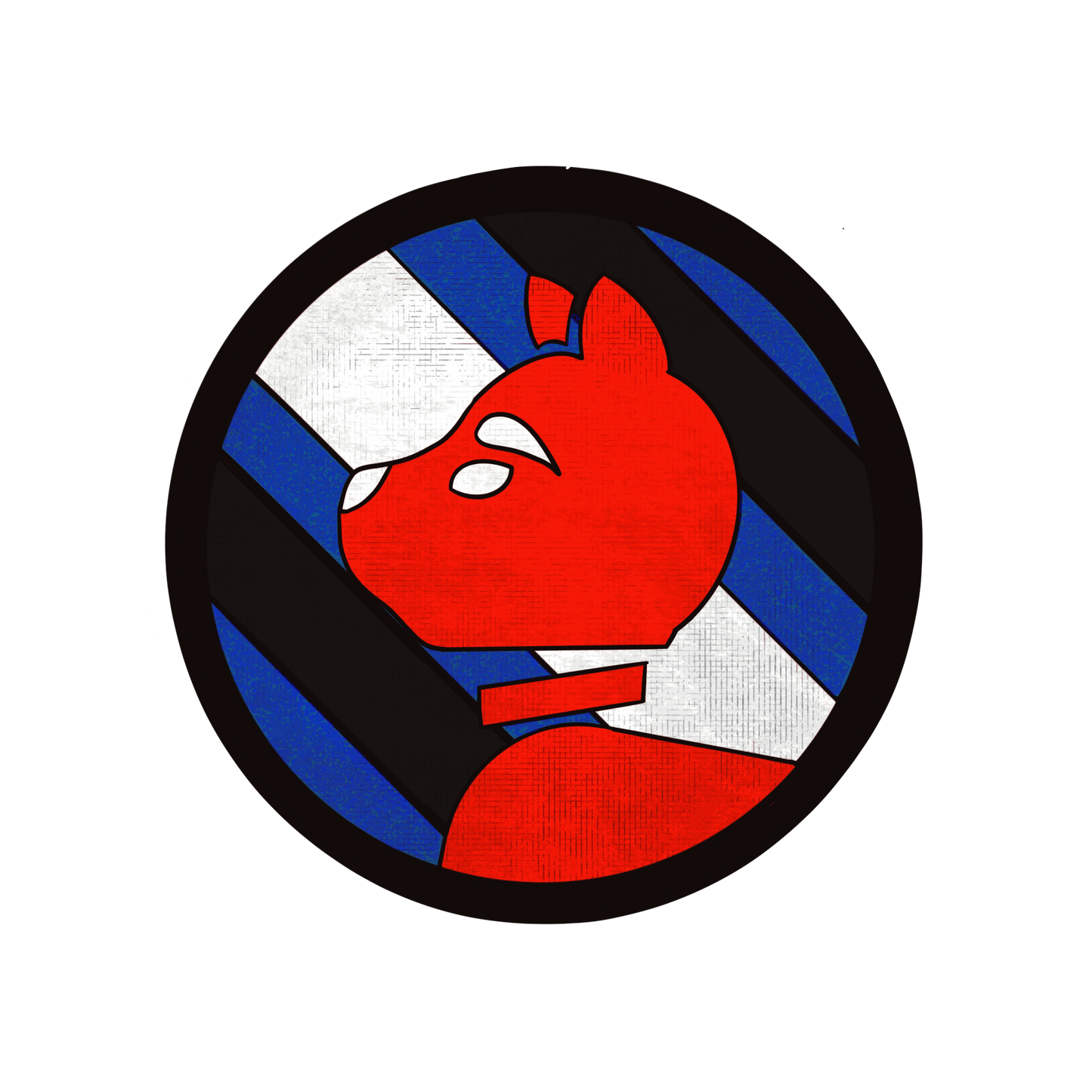 Pup Circle Sticker