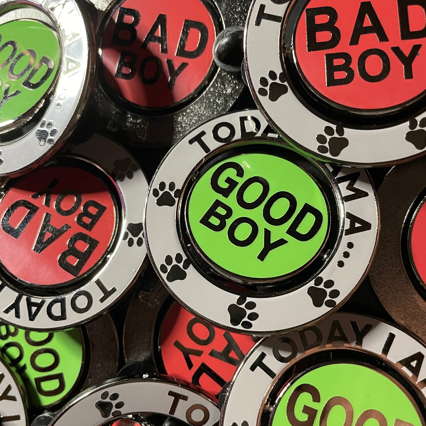 Good Boy / Bad Boy Spinning Hard Enamel Pin