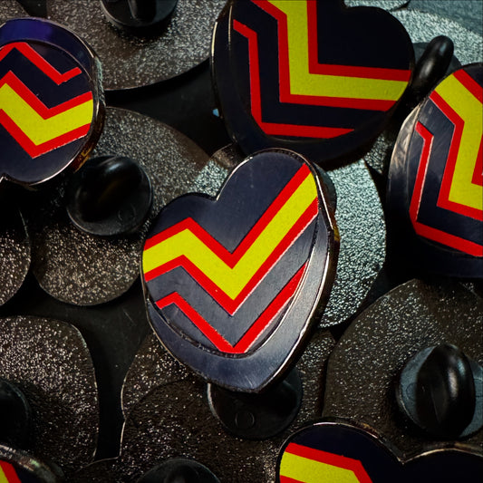 Rubber Candy Heart Hard Enamel Pin