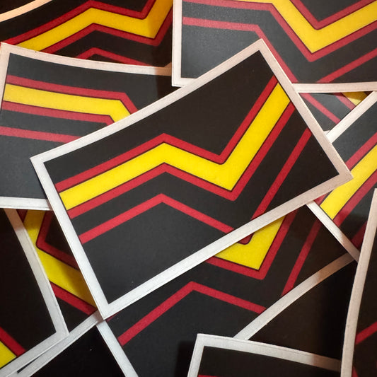 Rubber Pride Flag Sticker