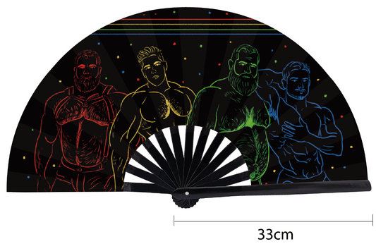 Neon Daddies Hand Fan