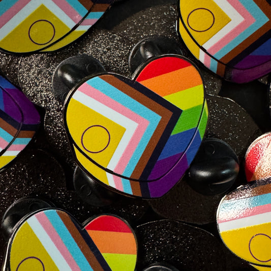 All Inclusive Pride Candy Heart Hard Enamel Pin