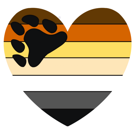 Bear Pride Heart Sticker