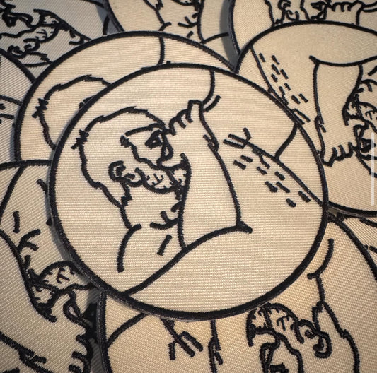 Live fast, eat ass Iron-On Patch