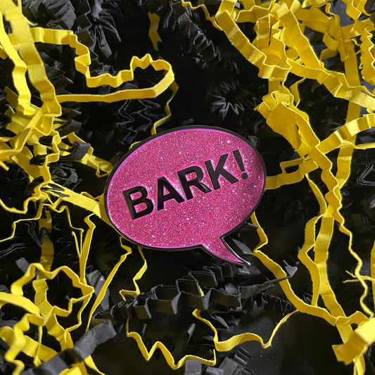 Bark Glitter Hard Enamel Pin