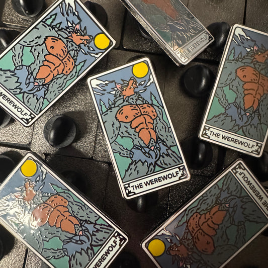 "The Werewolf" Tarot Card Hard Enamel Pin