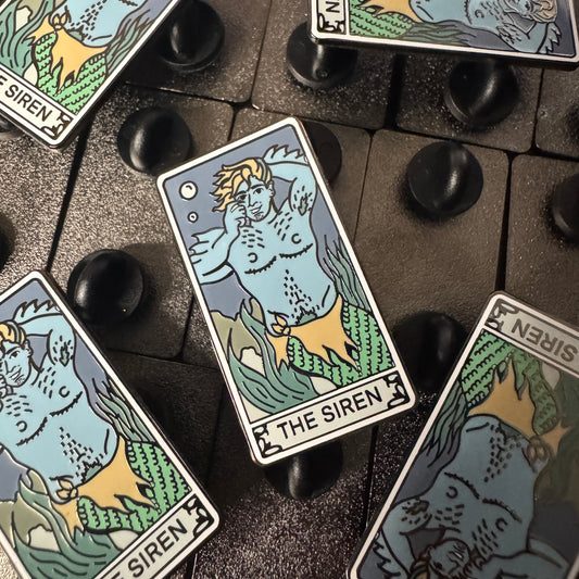 "The Siren" Tarot Card Hard Enamel Pin