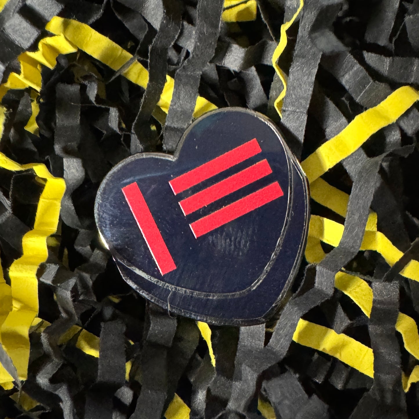 Master / Slave Pride Candy Heart Hard Enamel Pin