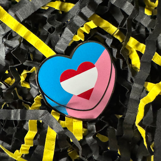 Little ABDL Pride Candy Heart Hard Enamel Pin