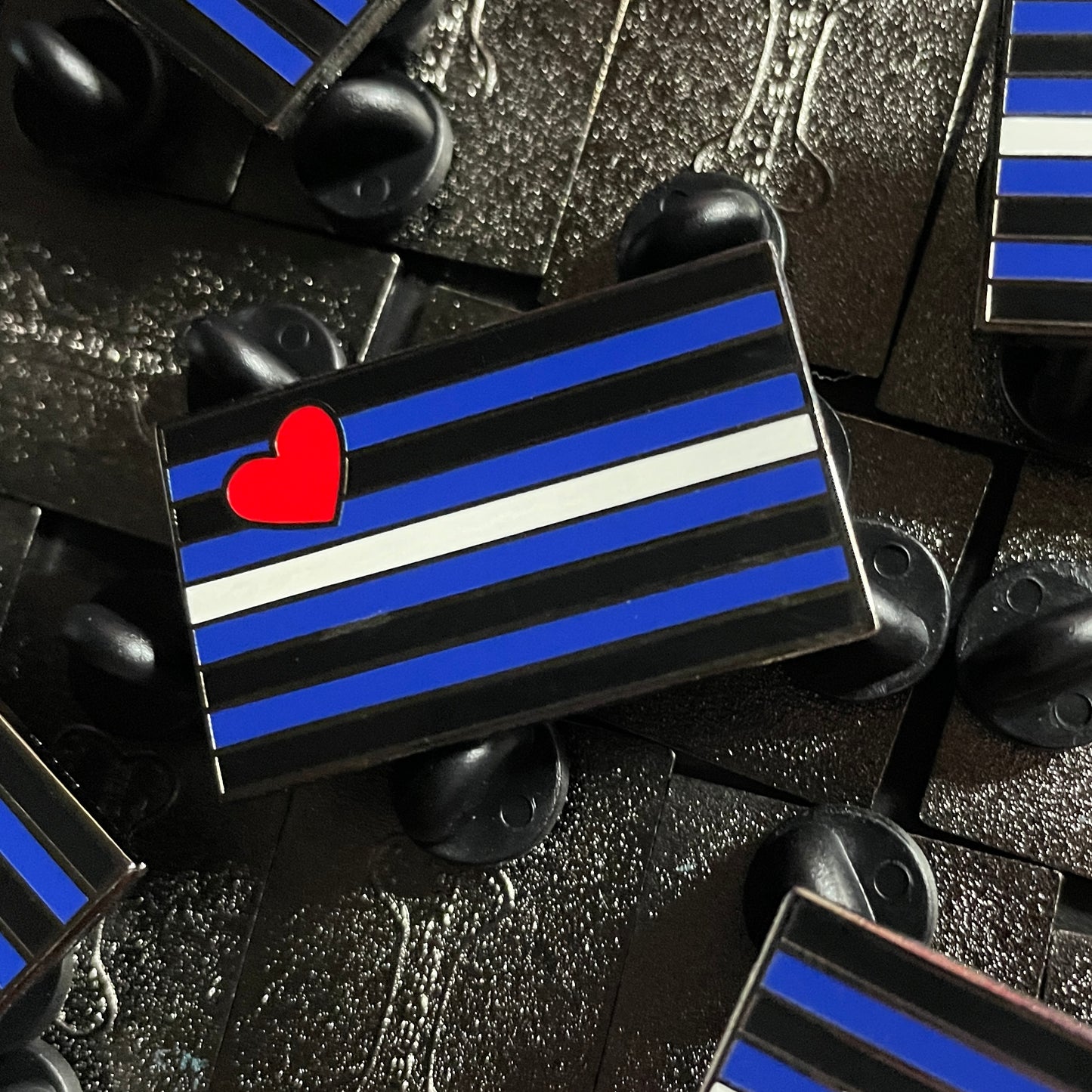 Leather Pride Flag Hard Enamel Pin