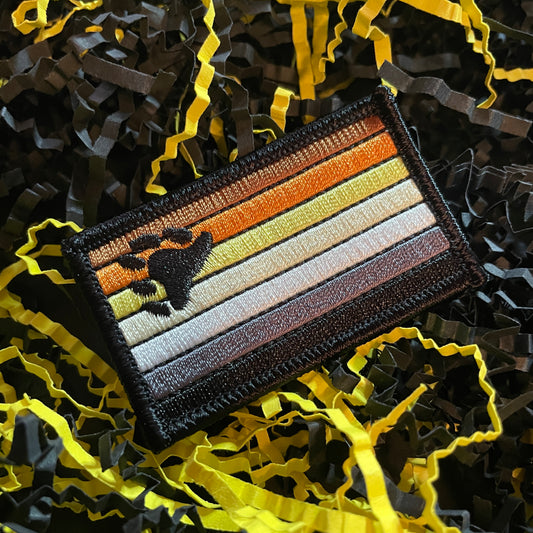 Bear Pride Flag Iron-On Patch
