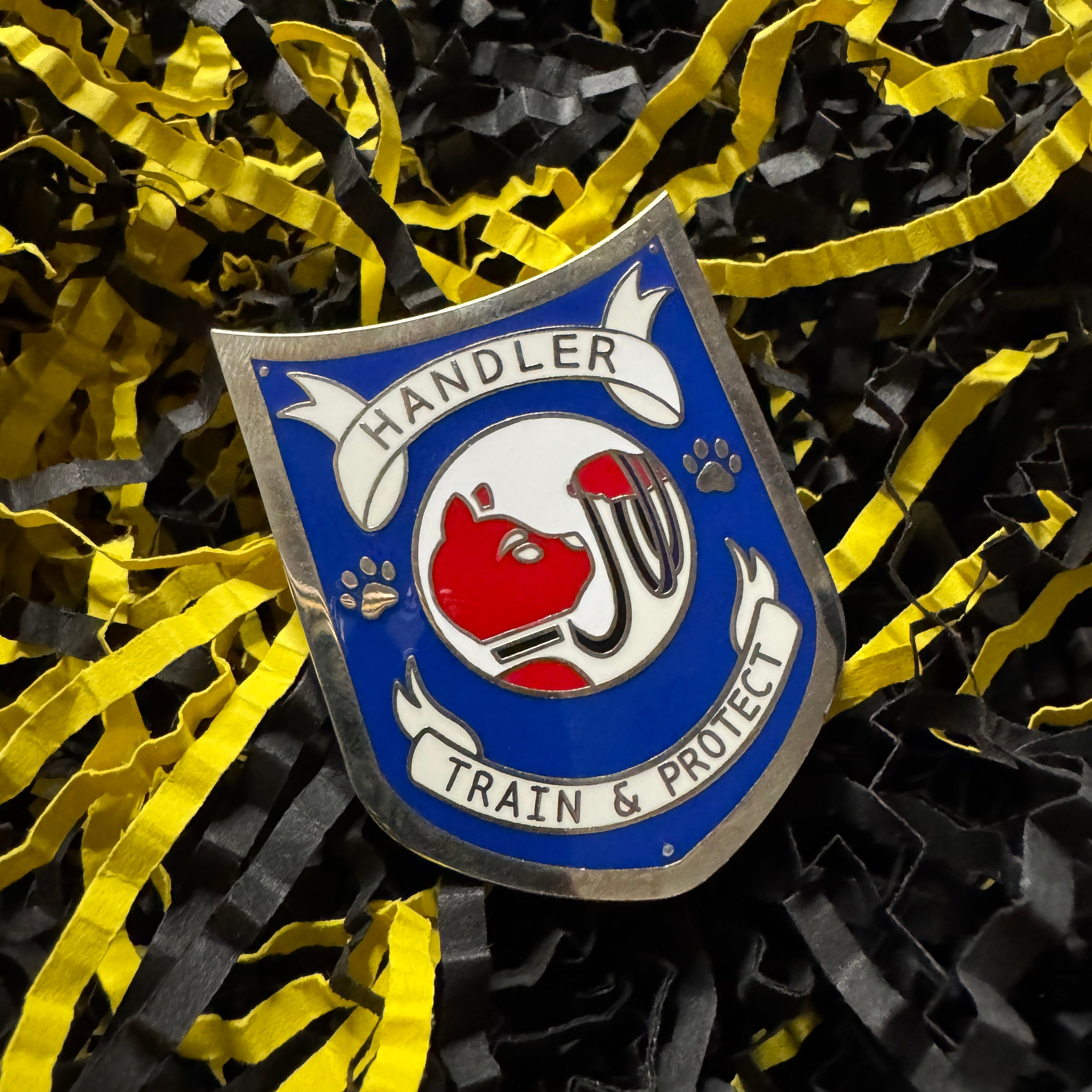 Handler Badge Hard Enamel Pin – BONEAFIDE.STORE