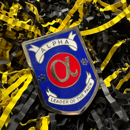 Alpha Badge Hard Enamel Pin