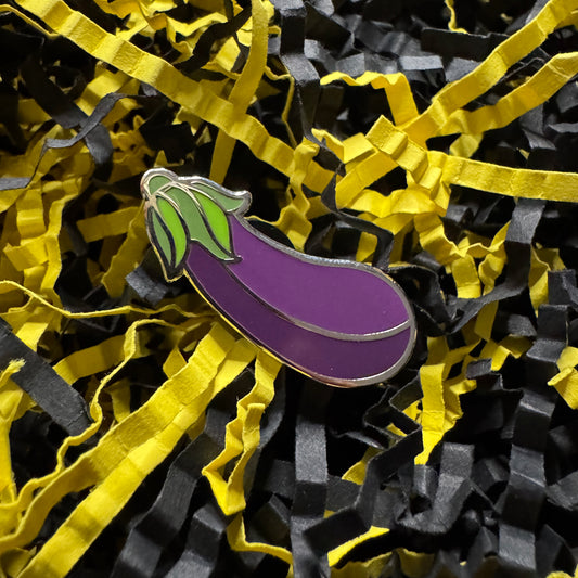 Eggplant Hard Enamel Pin