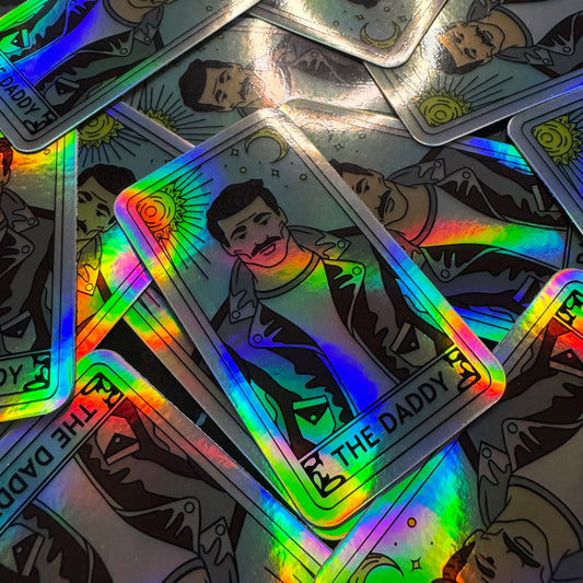 “The Daddy” Tarot Card (Day Tone) Sticker (Holographic)