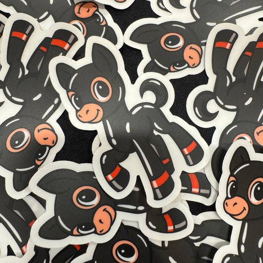 Pony Rubber Sticker (Clear Sticker)