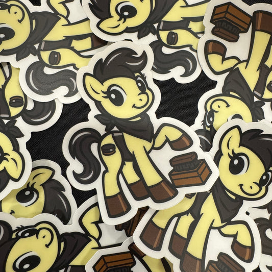 Pony Bootblack Sticker (Clear Sticker)
