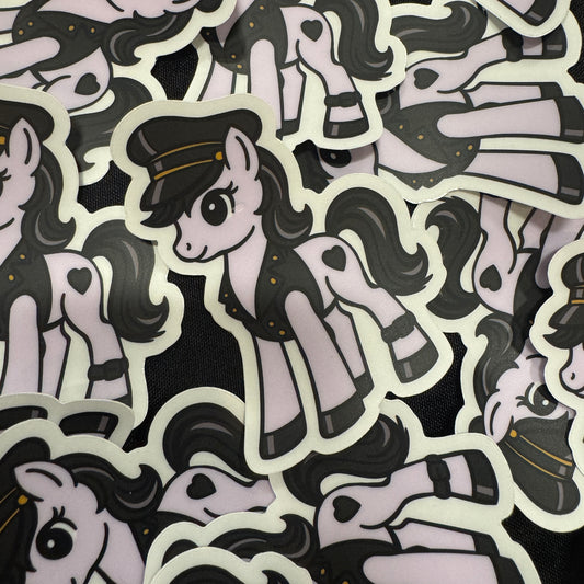 Pony Mommy Sticker (Clear Sticker)