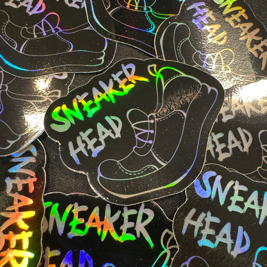 Sneaker Head Sticker (Holographic)