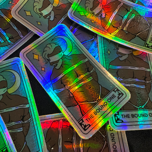 Bound Night Tarot Card Sticker (Holographic)