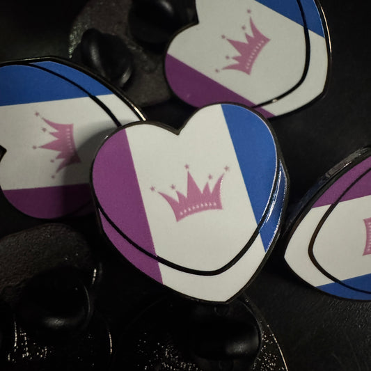 Drag Queen Pride Candy Heart Hard Enamel Pin