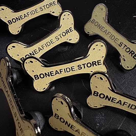 Boneafide Store Logo (Glitter) Enamel PIn