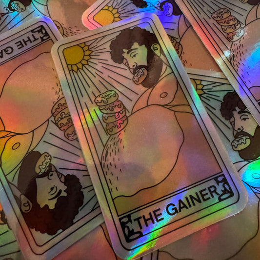 Gainer Tarot Card Sticker (Holographic)