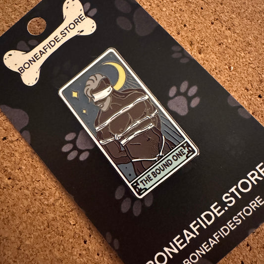 "The Bound One" Tarot Card Hard Enamel Pin (Night Tone)